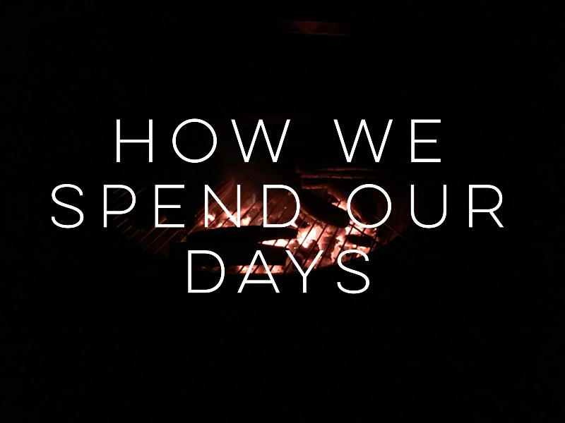 How we spend our days